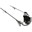 Front, Driver and Passenger Side Power Window Regulator, With Motor