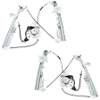 Coupe Front, Driver and Passenger Side Power Window Regulator, With Motor