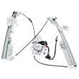 Coupe Front, Driver and Passenger Side Power Window Regulator, With Motor