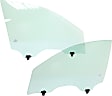 2009-2013 Infiniti G37 - Front, Driver and Passenger Side Door Glass, Green Tint, 4-Door, Sedan, Replaces NAGS No. FD23311 GTYN, FD23312 GTYN