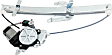 Rear, Driver and Passenger Side Power Window Regulator, With Motor