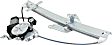 Rear, Driver and Passenger Side Power Window Regulator, With Motor