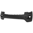 2018 Jeep Grand Cherokee Laredo - Front, Upper and Lower Primed Bumper Cover, For Models Without Advanced Park Assist System, With Park Assist, CAPA Certified