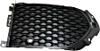 Front, Driver and Passenger Side, Outer Bumper Grilles, Textured Black