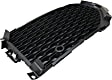 Front, Driver and Passenger Side, Outer Bumper Grilles, Textured Black