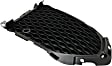 Front, Driver and Passenger Side, Outer Bumper Grilles, Textured Black