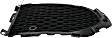 Front, Driver and Passenger Side, Outer Bumper Grilles, Textured Black