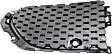 Front, Driver and Passenger Side, Outer Bumper Grilles, Textured Black