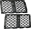 Driver and Passenger Side Grille Assemblies, Textured Black Shell and Insert, Grille