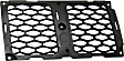 Driver and Passenger Side Grille Assemblies, Textured Black Shell and Insert, Grille