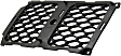 Driver and Passenger Side Grille Assemblies, Textured Black Shell and Insert, Grille
