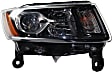 2015 Jeep Grand Cherokee - Driver and Passenger Side Halogen Headlight, With bulb(s), OE Replacement