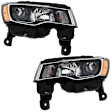 Driver and Passenger Side Halogen Headlight, With bulb(s), OE Replacement, CAPA Certified