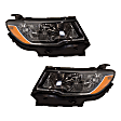 Driver and Passenger Side Halogen Headlight, With bulb(s), OE Replacement