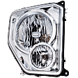 2011 Jeep Liberty - Driver and Passenger Side Halogen Headlight, With bulb(s), For Models Without Black Bezel, With Fog Lights, OE Replacement