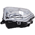 2011 Jeep Liberty - Driver and Passenger Side Halogen Headlight, With bulb(s), For Models Without Black Bezel, With Fog Lights, OE Replacement