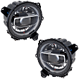 2018-2022 Jeep Wrangler - Driver and Passenger Side Headlights, With Bulbs, LED, For Models With LED Lighting Group Package
