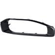 Front, Driver and Passenger Side Bumper Trims, Black, For Models with Molded Type Bumper