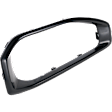 Front, Driver and Passenger Side Bumper Trims, Black, For Models with Molded Type Bumper