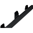 Front, Driver and Passenger Side Bumper Trims, Black, For Models with Molded Type Bumper