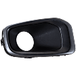 Front, Driver and Passenger Side Fog Light Trims, Textured Black, Type 1