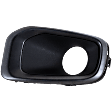 Front, Driver and Passenger Side Fog Light Trims, Textured Black, Type 1