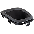 Front, Driver and Passenger Side Fog Light Trims, Textured Black, Type 1