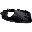 Front, Driver and Passenger Side Fog Light Trims, Textured Black, Type 1