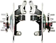 Front, Driver and Passenger Side Loaded Knuckle, With Backing Plate, With Bearing