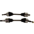 Front, Driver and Passenger Side Axle Assemblies, For Models without Limited Slip Differential