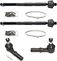 Front, Driver and Passenger Side, Inner and Outer Tie Rod End