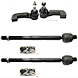 Front, Driver and Passenger Side, Inner and Outer Tie Rod End