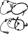 Rear, Driver and Passenger Side ABS Speed Sensor Set of 2