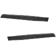 Front, Driver and Passenger Side Door Molding and Beltlines, Textured Black
