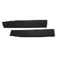 Front, Driver and Passenger Side Door Molding and Beltlines, Textured Black