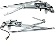 Front, Driver and Passenger Side Power Window Regulator, With Motor