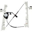 Front, Driver and Passenger Side Window Regulators, Power