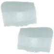 Front, Driver and Passenger Side Door Glasses, Green Tint, Replaces NAGS No. DD09069GTN