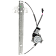 Front and Rear, Driver and Passenger Side Power Window Regulator, With Motor