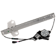 Front and Rear, Driver and Passenger Side Power Window Regulator, With Motor