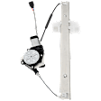 Front and Rear, Driver and Passenger Side Power Window Regulator, With Motor