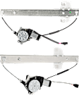Front And Rear, Passenger Side Power Window Regulator, With Motor
