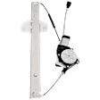 Front And Rear, Passenger Side Power Window Regulator, With Motor