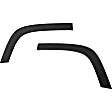 2014-2018 Jeep Cherokee - Rear, Driver and Passenger Side Fender Trim, Textured Black, CAPA Certified