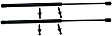 2006 Jeep Grand Cherokee - Driver and Passenger Side Lift Support Hatch, For Liftgate, Hardware kit included.