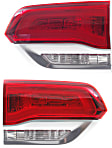 Driver and Passenger Side Tail Lights, with Bulbs, Halogen, Mounts On Liftgate