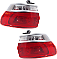 Driver and Passenger Side, Outer Halogen Tail Lights, with Bulbs, with Granite Trim, with Platinum Insert, Mounts On Body