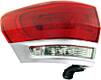 Driver and Passenger Side, Outer Halogen Tail Lights, with Bulbs, with Granite Trim, with Platinum Insert, Mounts On Body