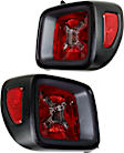 Driver and Passenger Side Tail Lights, with Bulbs, Halogen, Clear and Red Lens, Trailhawk Model