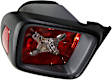 Driver and Passenger Side Tail Lights, with Bulbs, Halogen, Clear and Red Lens, Trailhawk Model